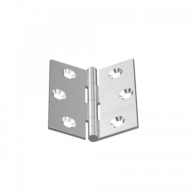 NICKEL PLATED BRASS FLAT HINGE 40x35 ITALY